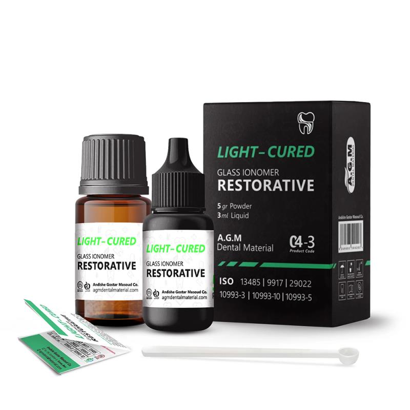  گلس آینومر ترمیمی لایت کیور (مایع و پودر)
